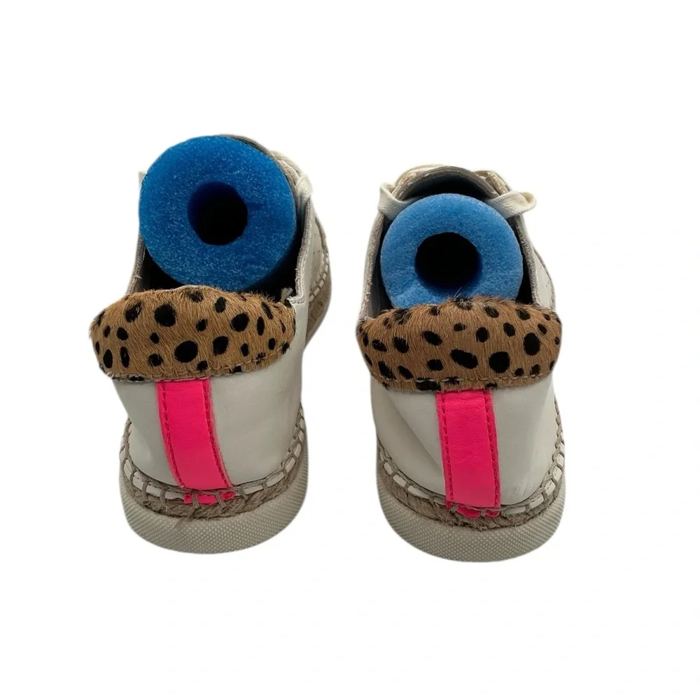 Dolce Vita Cream Sneakers leopard‎ back size 9